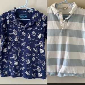 TWO CREWCUTS EVERYDAY BOYS POLO SHIRT BOTH SIZE 6-7